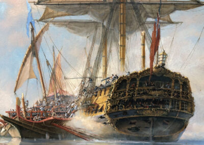 Geoffrey Huband The Flag Captain - Detail