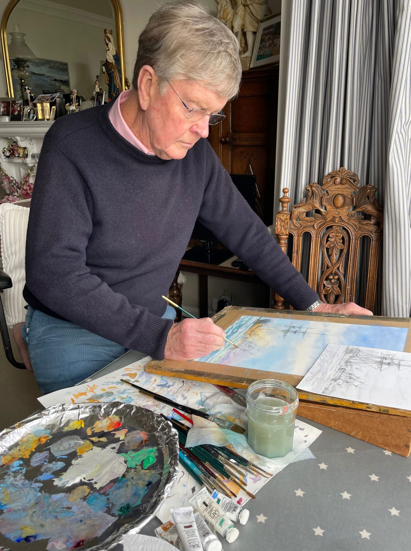 Geoffrey Huband - Artist At Work