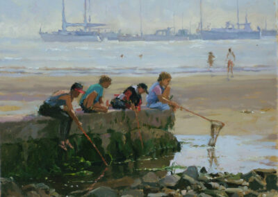 Geoffrey Huband Children Crabbing